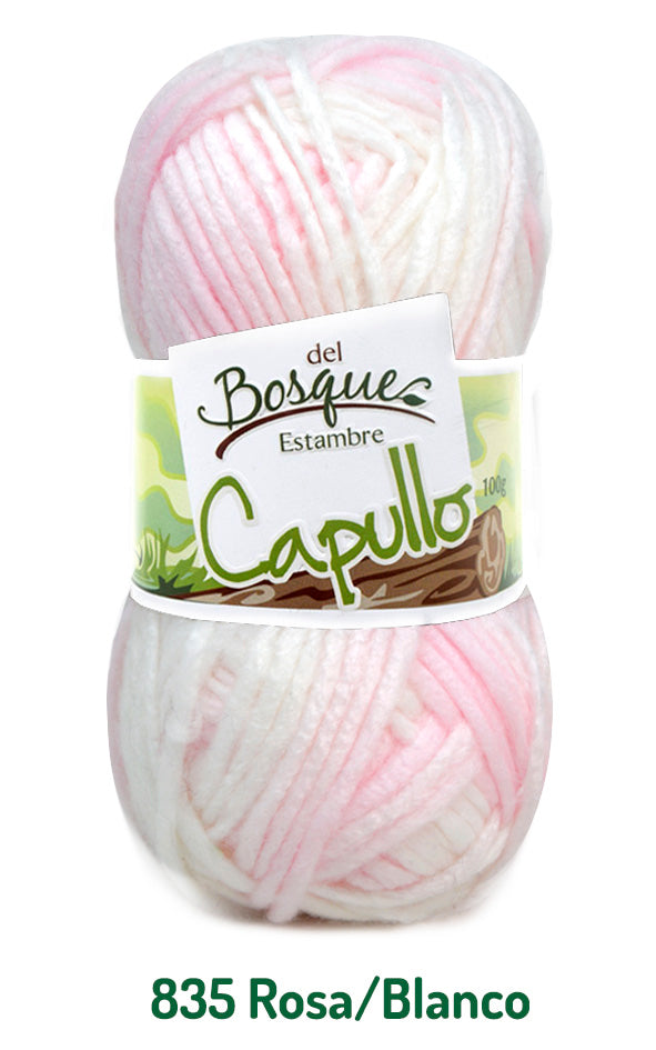 CAPULLO 100 GRS ROSA / BLANCO 0835
