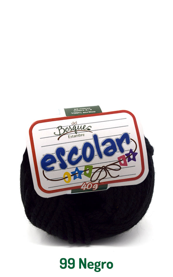 ESCOLAR 40 GRS NEGRO 0099