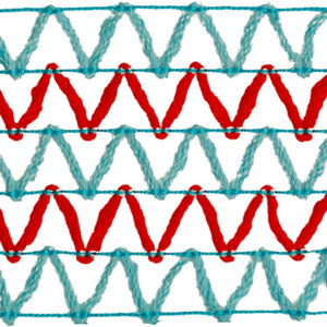 PRIMAVERA 100 GRS SHADED TURQUOISE/CORAL 0599