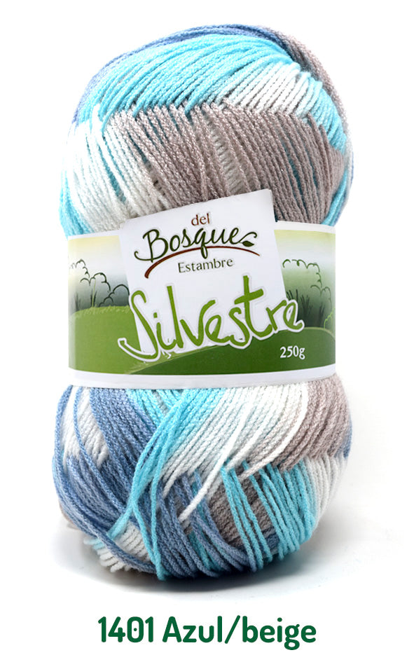 SILVESTRE 250 GRS AZUL/BEIGE 1401