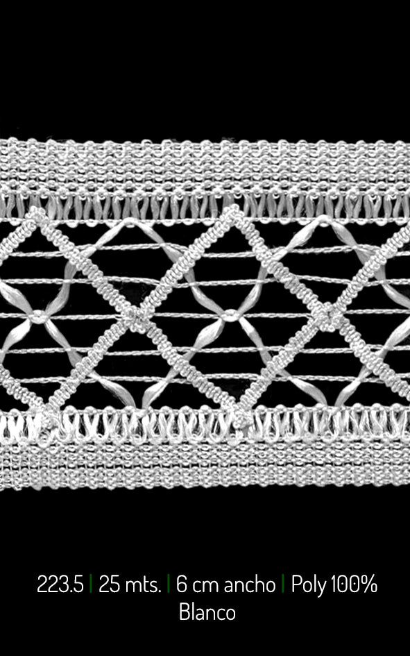 GUIPUR EMBUTIDO ROMBOS 6CM (223.50)
