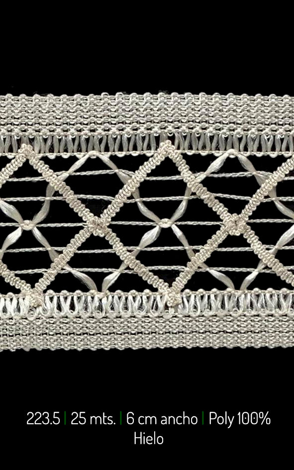 GUIPUR EMBUTIDO ROMBOS 6CM (223.50)
