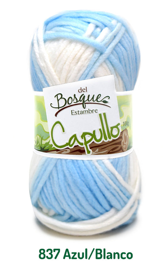 CAPULLO 100 GRS AZUL / BLANCO 0837