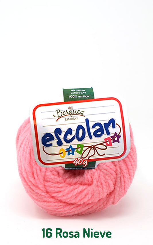 ESCOLAR 40 GRS ROSA NIEVE 0016