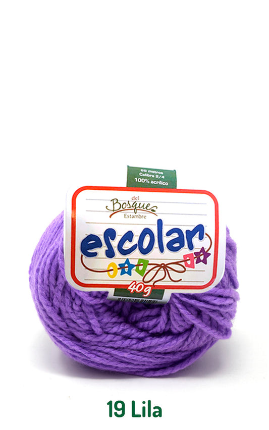ESCOLAR 40 GRS LILA 0019