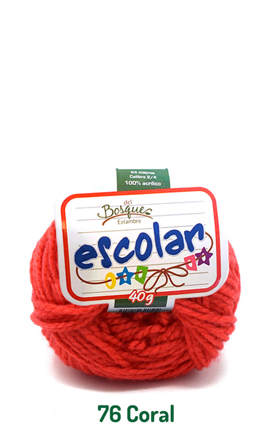 ESCOLAR 40 GRS CORAL 0076