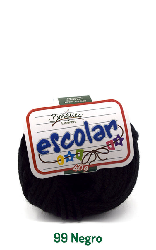ESCOLAR 40 GRS NEGRO 0099