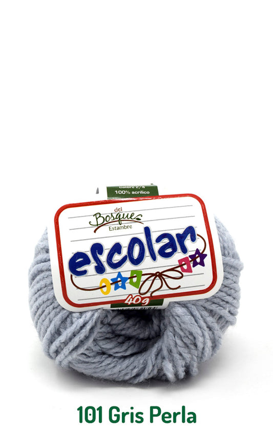 ESCOLAR 40 GRS GRIS PERLA 0101