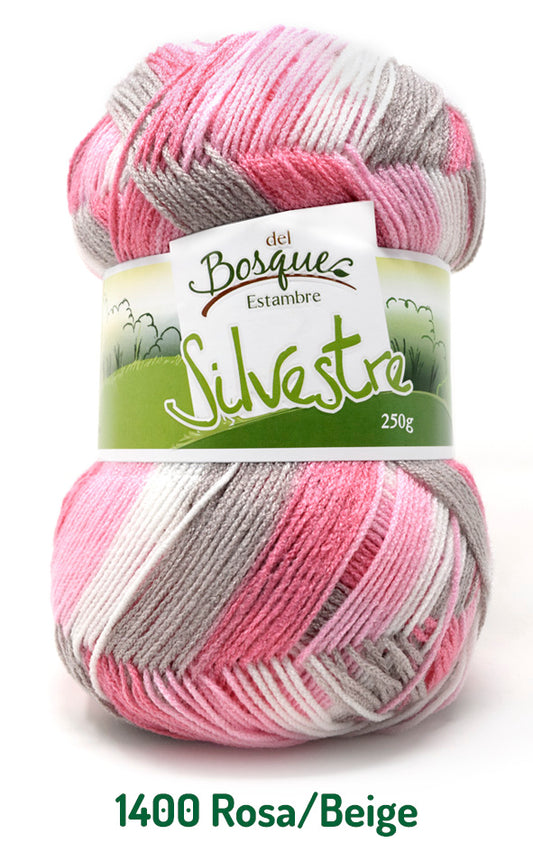 SILVESTRE 250 GRS ROSA/BEIGE 1400