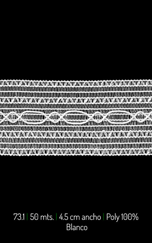 ENCAJE DEC. OVALOS 4.5 CMS  (73.10)