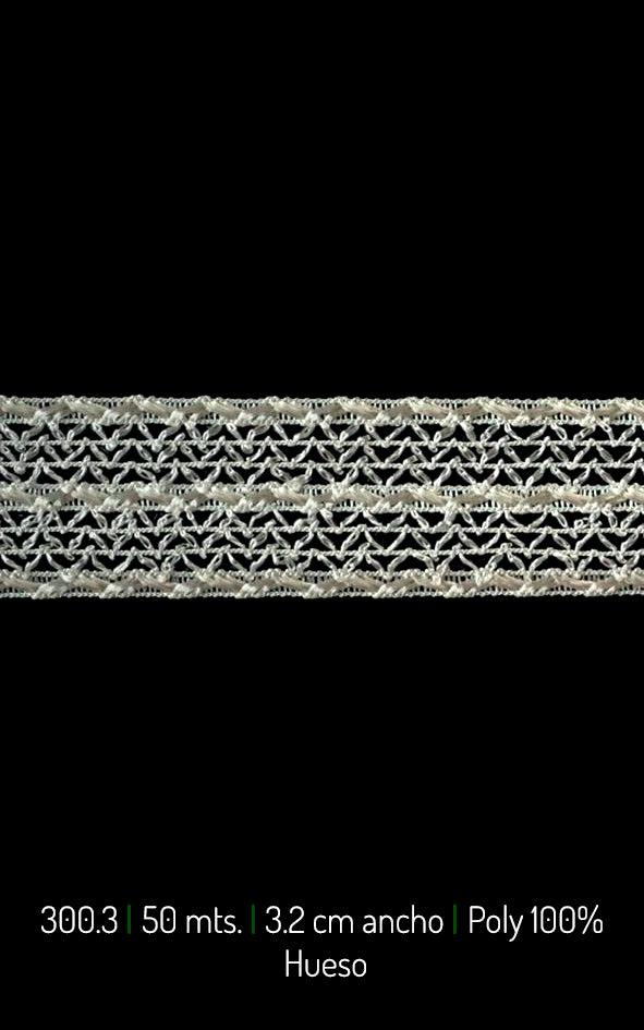 PASAMANERIA LISTON PLATINA 3.2C  (300.30)