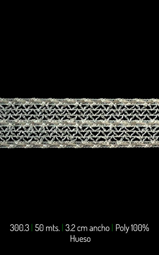 PASAMANERIA LISTON PLATINA 3.2C  (300.30)