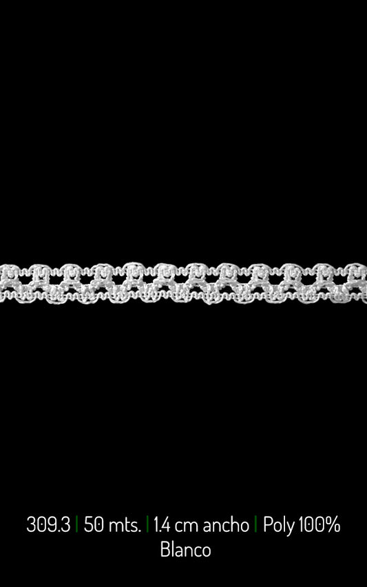 PASAMANERIA ARETES 1.4CM  (309.30)