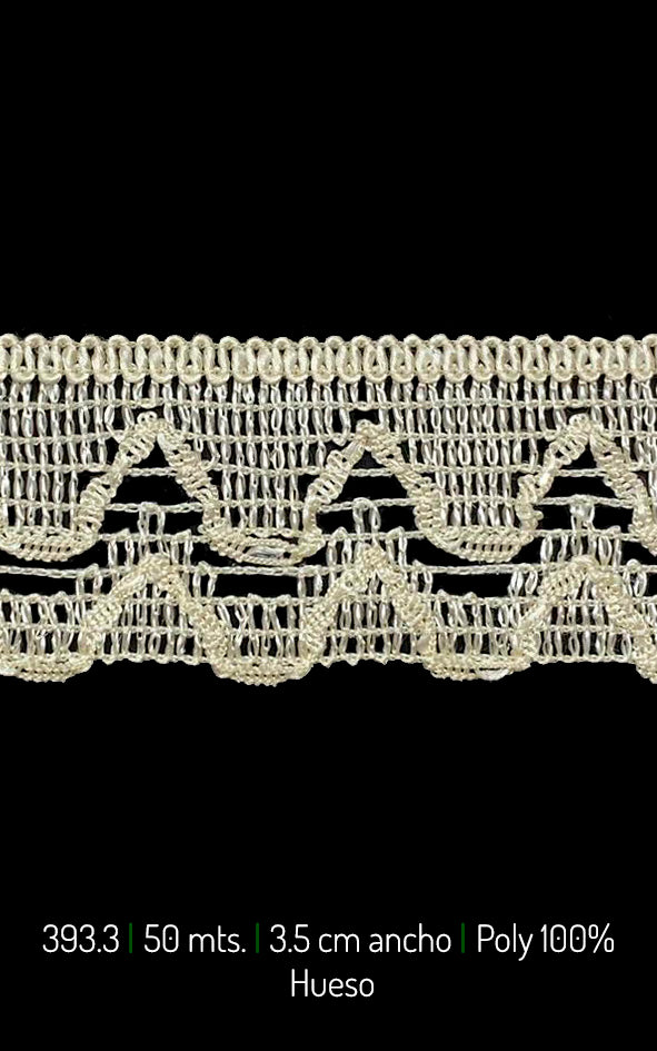 PASAMANERIA ENCAJE MONTE ALBAN 3.5CM  (393.30)