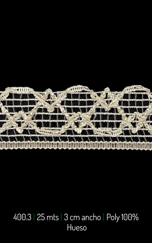 PASAMANERIA PIRAMIDE 3CM  (400.30)