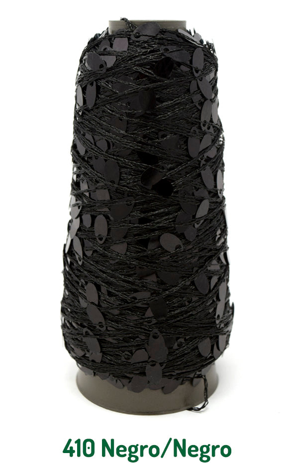 LENTEJUELA 50 GRS NEGRO /NEGRO 0410