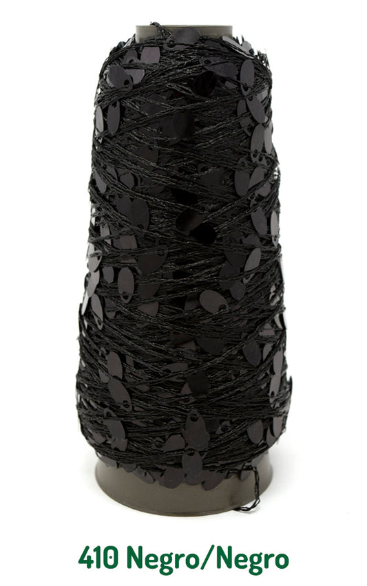 LENTEJUELA 50 GRS NEGRO /NEGRO 0410