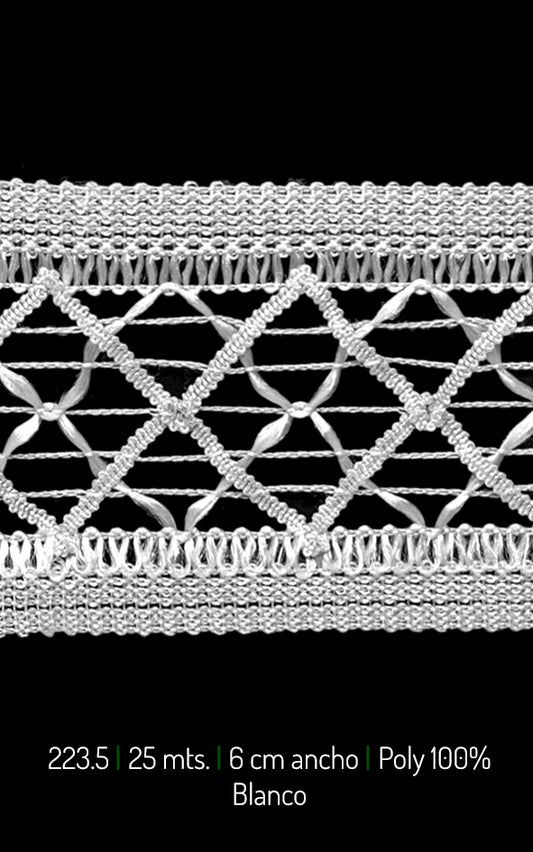 GUIPUR EMBUTIDO ROMBOS 6CM  (223.50)