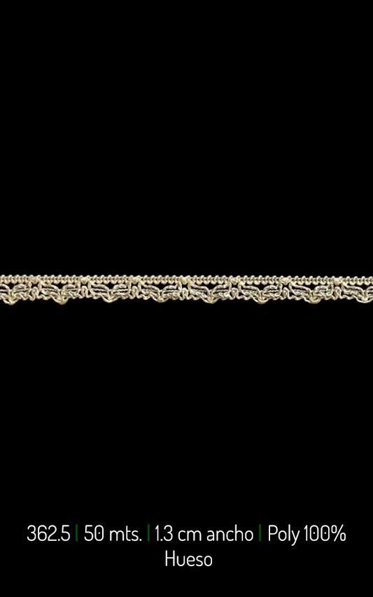 GUIPUR ORILLA HOJAS 1.3CM  (362.50)